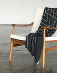 Monoline Triangles Throw Blanket