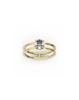 DOUBLE BAND PROMISE RING 0.75 Ct