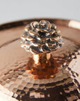 Copper Rondeau 11.5 qt with Flower Lid casserole Amoretti Brothers 