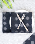 Cloth Napkins- Black Circles - Set of 4