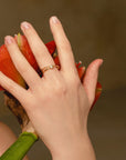 FULL MOON SOLITAIRE RING DIAMOND Rings Nayestones 