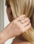 LOOP HEART GOLD RING