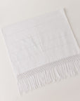 Oaxacan Large White Handwoven Table Runner