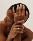 PETITE COMETE RING SILVER/ VERMEIL