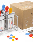 Flat Stainless Steel Popsicle Molds and Rack - Steel Sticks Popsicle Mold Supplies Ecozoi 