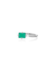 PERSONALIZED OCTOGONE RING IN WHITE GOLD Rings Nayestones 