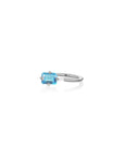 PERSONALIZED OCTOGONE RING IN WHITE GOLD Rings Nayestones 