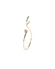 ROUND DROP EARRING SILVER PLATED