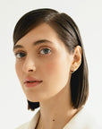 SIGNATURE EARRING SILVER PLATED