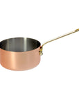 INOCUIVRE SERVICE Copper Saucepan with Brass Handles