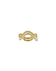 DOUBLE PETITE COMETE PEAR SHAPED DIAMOND RING