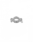 DOUBLE PETITE COMETE PEAR SHAPED DIAMOND RING