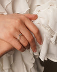 DOUBLE PETITE COMETE RING DIAMOND Rings Nayestones 