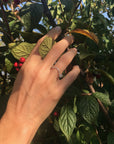 DOUBLE PETITE COMETE SOLITAIRE RING DIAMOND Rings Nayestones 
