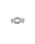 DOUBLE PETITE COMETE SOLITAIRE STAR DIAMOND Rings Nayestones 