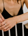 FULL MOON DIAMOND BRACELET YELLOW GOLD
