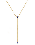 HEART DROP NECKLACE LAPIS LAZULI