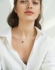 HEART DROP NECKLACE LAPIS LAZULI