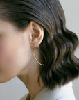ROUND DROP EARRING SILVER PLATED